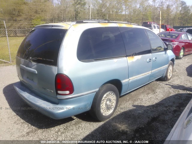 1C4GP54L2TB357037 - 1996 CHRYSLER TOWN & COUNTRY  TURQUOISE photo 4