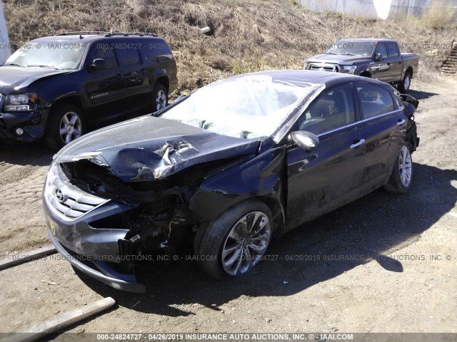 5NPEC4AB7BH204451 - 2011 HYUNDAI SONATA SE/LIMITED Dark Blue photo 2