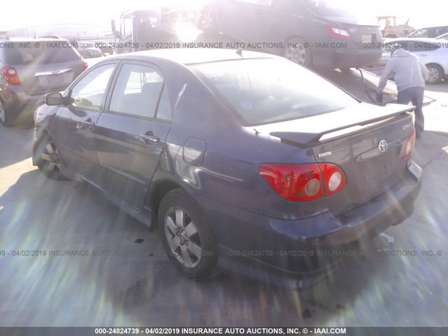 1NXBR32E18Z945323 - 2008 TOYOTA COROLLA CE/LE/S BLUE photo 3