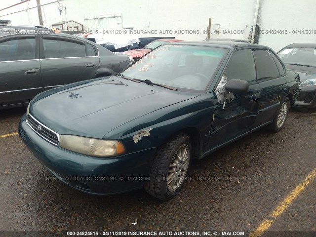 4S3BD6359S9219674 - 1995 SUBARU LEGACY L GREEN photo 2