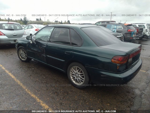 4S3BD6359S9219674 - 1995 SUBARU LEGACY L GREEN photo 3