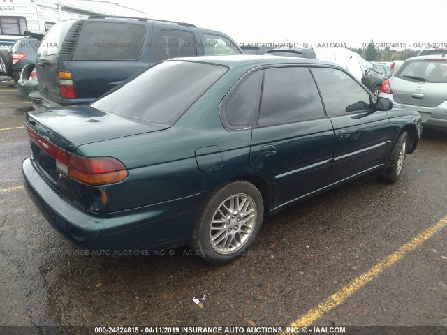 4S3BD6359S9219674 - 1995 SUBARU LEGACY L GREEN photo 4