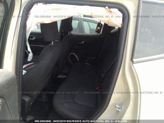 ZACCJBBT4GPD51706 - 2016 JEEP RENEGADE LATITUDE TAN photo 8