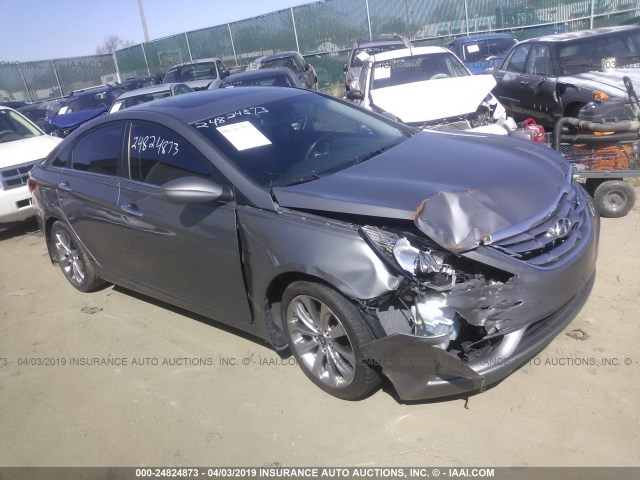 5NPEC4AB0CH354872 - 2012 HYUNDAI SONATA SE/LIMITED GRAY photo 1