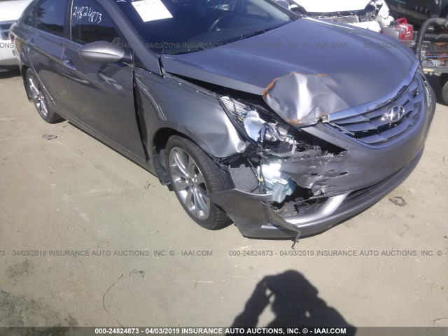 5NPEC4AB0CH354872 - 2012 HYUNDAI SONATA SE/LIMITED GRAY photo 6