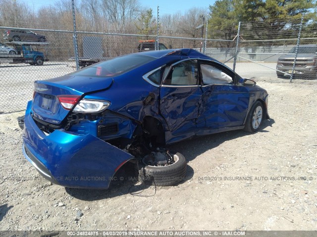 1C3CCCAB7GN157709 - 2016 CHRYSLER 200 LIMITED BLUE photo 4