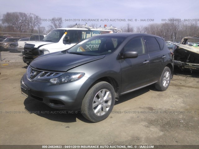 JN8AZ1MW9EW518812 - 2014 NISSAN Murano S/SL/SV/LE GRAY photo 2