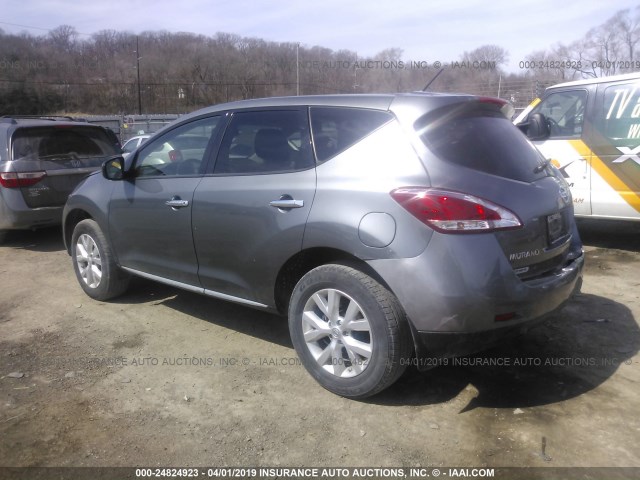 JN8AZ1MW9EW518812 - 2014 NISSAN Murano S/SL/SV/LE GRAY photo 3