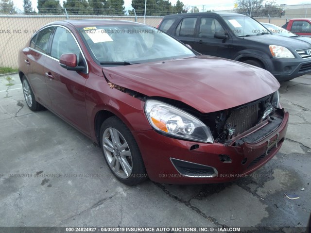 YV1622FS4C2077028 - 2012 VOLVO S60 T5 RED photo 1