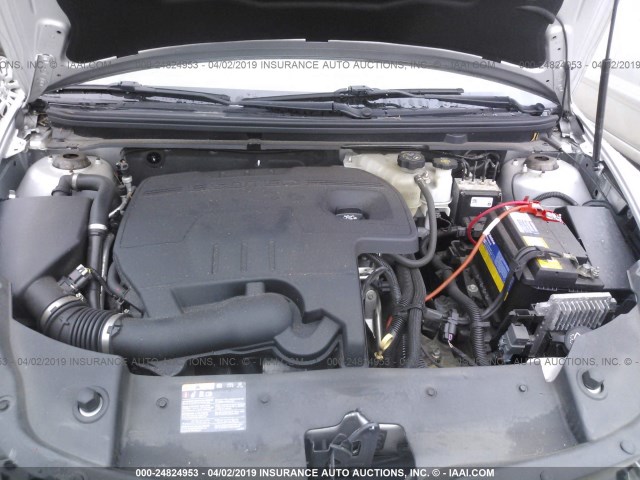 1G1ZB5E00CF216061 - 2012 CHEVROLET MALIBU LS ვერცხლისფერი ფოტო 10