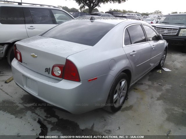 1G1ZB5E00CF216061 - 2012 CHEVROLET MALIBU LS ვერცხლისფერი ფოტო 4