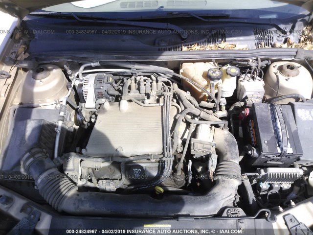 1G1ZT54885F165948 - 2005 CHEVROLET MALIBU LS TAN photo 10