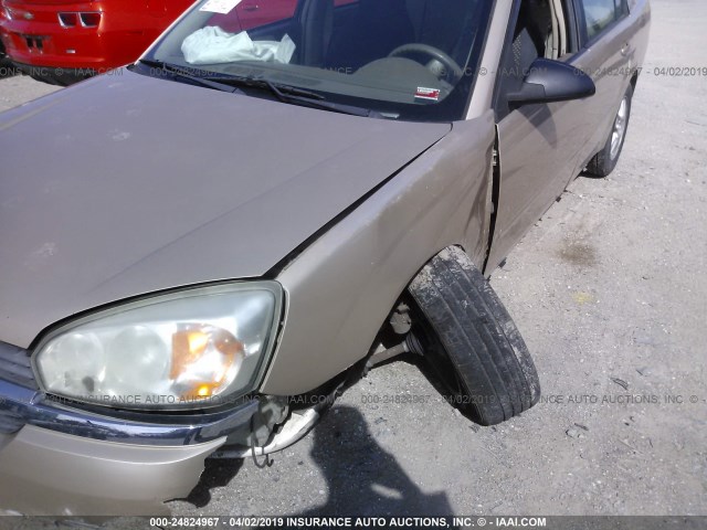 1G1ZT54885F165948 - 2005 CHEVROLET MALIBU LS TAN photo 6