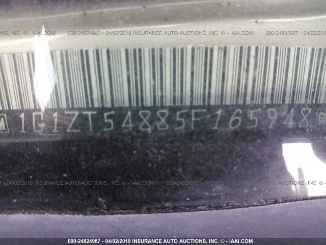 1G1ZT54885F165948 - 2005 CHEVROLET MALIBU LS TAN photo 9