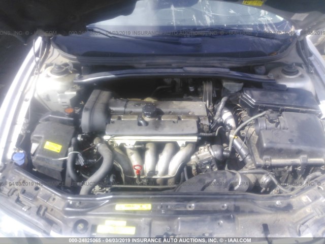 YV1RS61R822179407 - 2002 VOLVO S60 SILVER photo 10