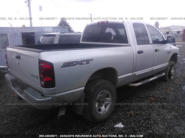 3D7KS28A08G198006 - 2008 DODGE RAM 2500 ST/SLT SILVER photo 4