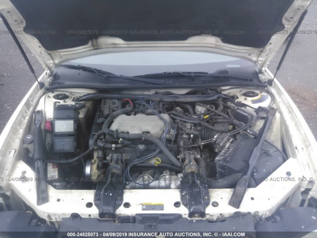 2G1WW12E729270593 - 2002 CHEVROLET MONTE CARLO LS თეთრი ფოტო 10