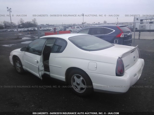 2G1WW12E729270593 - 2002 CHEVROLET MONTE CARLO LS თეთრი ფოტო 3
