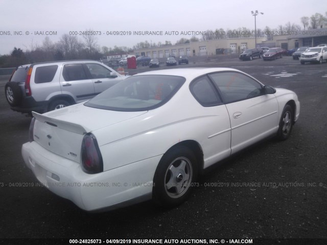 2G1WW12E729270593 - 2002 CHEVROLET MONTE CARLO LS თეთრი ფოტო 4