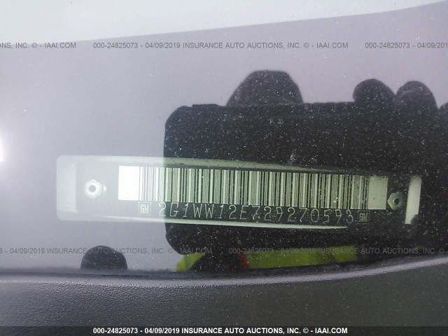 2G1WW12E729270593 - 2002 CHEVROLET MONTE CARLO LS თეთრი ფოტო 9