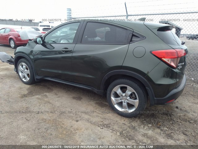 3CZRU5H52GM734620 - 2016 HONDA HR-V EX GREEN photo 3