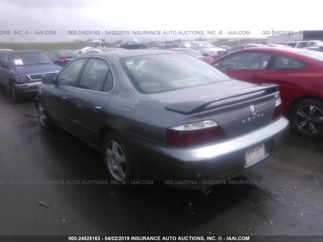 19UUA56652A045649 - 2002 ACURA 3.2TL GRAY photo 3