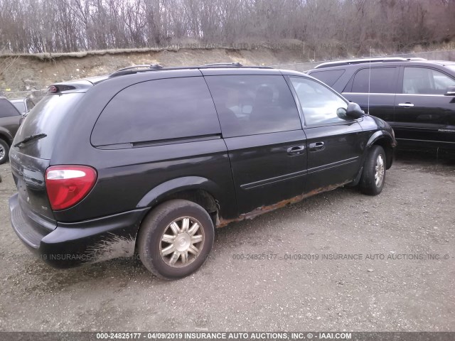 2D4GP44L57R322979 - 2007 DODGE GRAND CARAVAN SXT BLACK photo 4