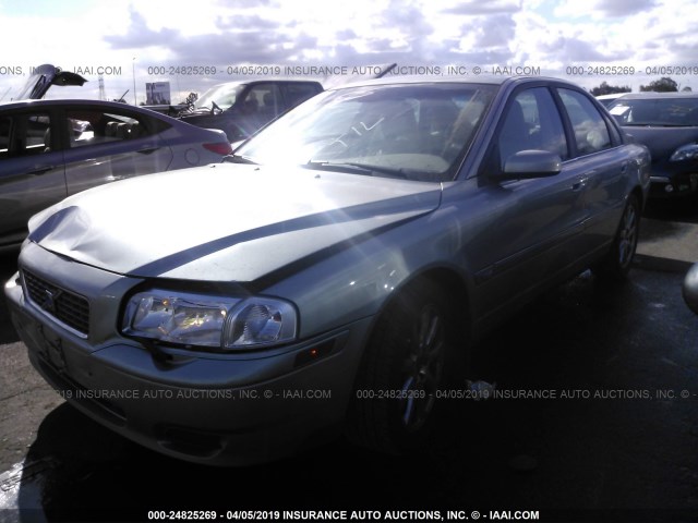 YV1TS59H441367958 - 2004 VOLVO S80 2.5T SILVER photo 2