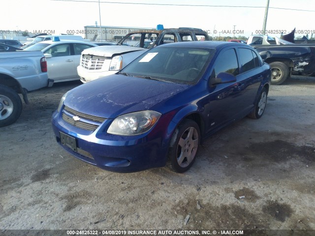 1G1AM55B567707734 - 2006 CHEVROLET COBALT SS Dark Blue photo 2