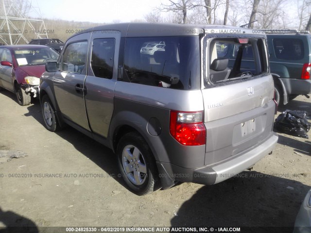 5J6YH28574L031722 - 2004 HONDA ELEMENT EX SILVER photo 3