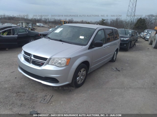 2D4RN4DG3BR603382 - 2011 DODGE GRAND CARAVAN EXPRESS SILVER photo 2