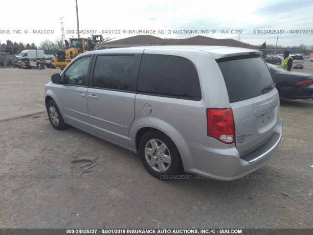 2D4RN4DG3BR603382 - 2011 DODGE GRAND CARAVAN EXPRESS SILVER photo 3