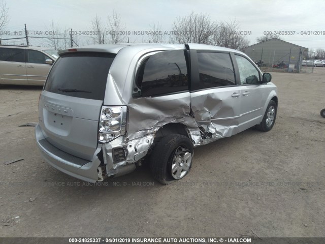 2D4RN4DG3BR603382 - 2011 DODGE GRAND CARAVAN EXPRESS SILVER photo 4