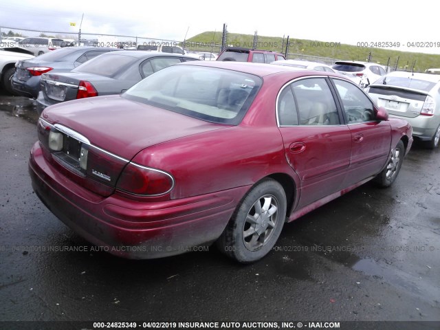 1G4HR54K24U131703 - 2004 BUICK LESABRE LIMITED RED photo 4