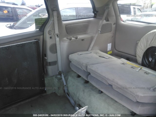 5TDZA23C35S242582 - 2005 TOYOTA SIENNA CE/LE BEIGE photo 8