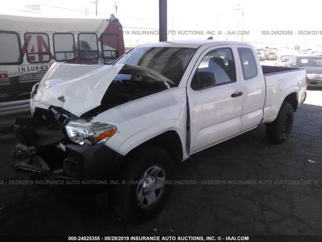 5TFRX5GN3GX071180 - 2016 TOYOTA TACOMA ACCESS CAB/SR/SR5 WHITE photo 2