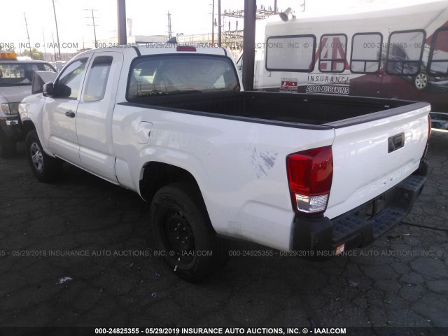 5TFRX5GN3GX071180 - 2016 TOYOTA TACOMA ACCESS CAB/SR/SR5 WHITE photo 3