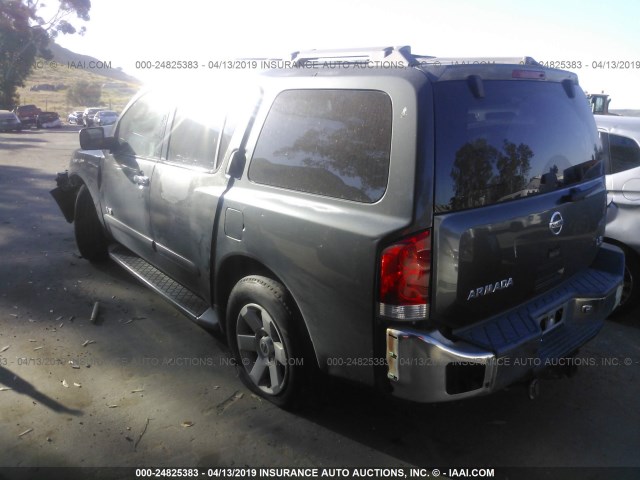 5N1AA08A25N719478 - 2005 NISSAN ARMADA SE/LE BLACK photo 3