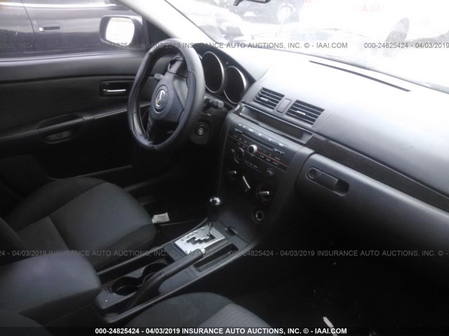 JM1BK12G981789452 - 2008 MAZDA 3 I BLACK photo 5