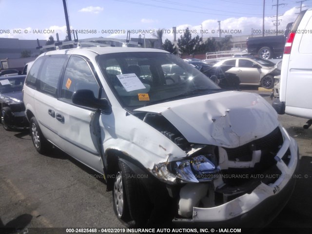 1D4GP21373B335153 - 2003 DODGE CARAVAN C/V WHITE photo 1