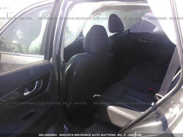 5N1AT2MVXFC899904 - 2015 NISSAN ROGUE S/SL/SV GRAY photo 8