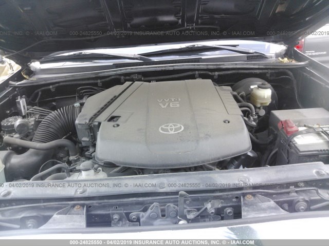 3TMJU4GNXCM128698 - 2012 TOYOTA TACOMA DOUBLE CAB PRERUNNER BLACK photo 10