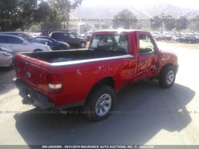 1FTKR1AD6BPA01489 - 2011 FORD RANGER RED photo 4