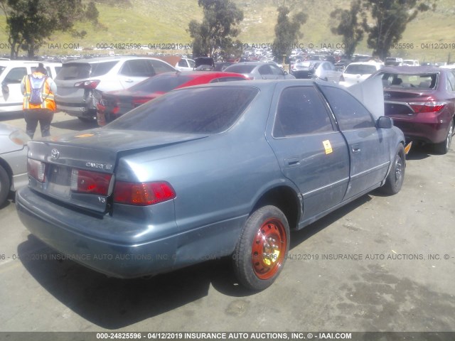 JT2BF28K310300988 - 2001 TOYOTA CAMRY LE/XLE BLUE photo 4
