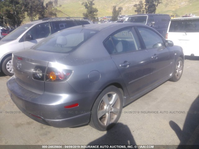 JM1BK323351233545 - 2005 MAZDA 3 S GRAY photo 4