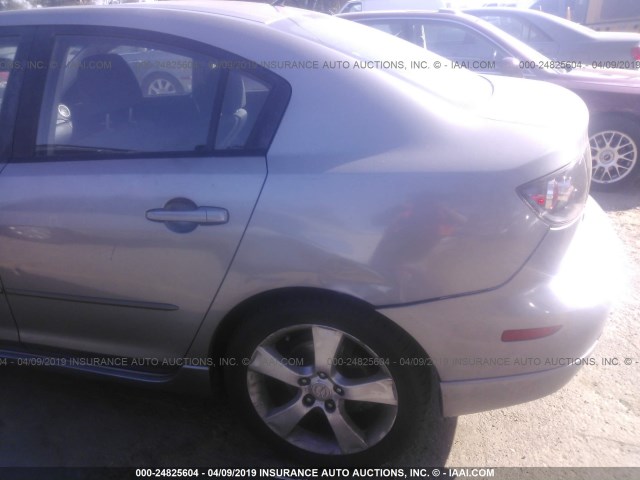 JM1BK323351233545 - 2005 MAZDA 3 S GRAY photo 6