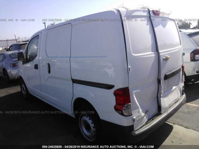 3N63M0YN6FK702890 - 2015 CHEVROLET CITY EXPRESS LS WHITE photo 3