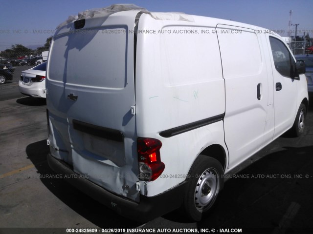 3N63M0YN6FK702890 - 2015 CHEVROLET CITY EXPRESS LS WHITE photo 4