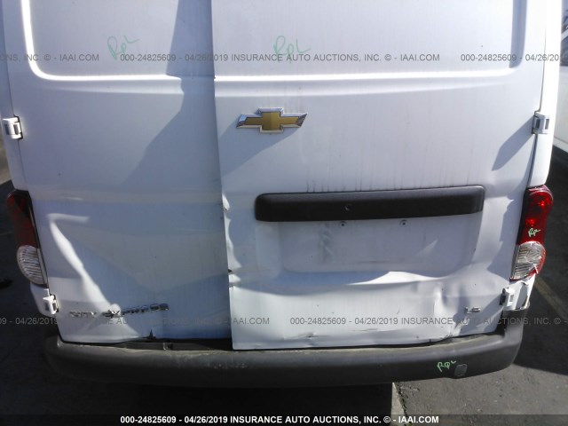 3N63M0YN6FK702890 - 2015 CHEVROLET CITY EXPRESS LS WHITE photo 6