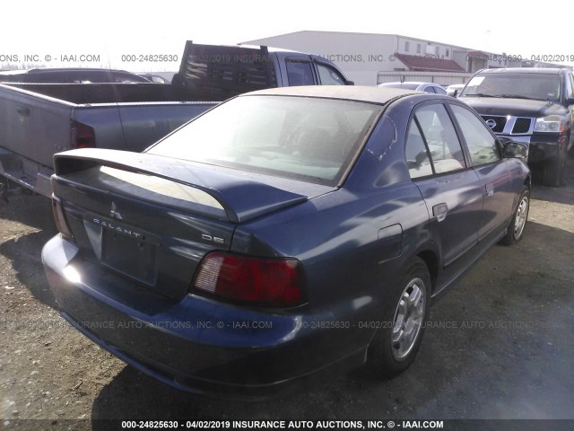 4A3AA36G33E101402 - 2003 MITSUBISHI GALANT DE BLUE photo 4